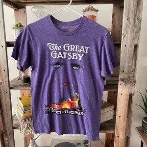 Rare NWOT Out of Print Brand - The Great Gatsby Tee in Purple
